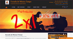 Desktop Screenshot of escuelademusicatempo.com