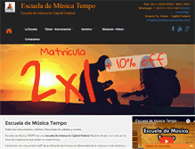 Tablet Screenshot of escuelademusicatempo.com